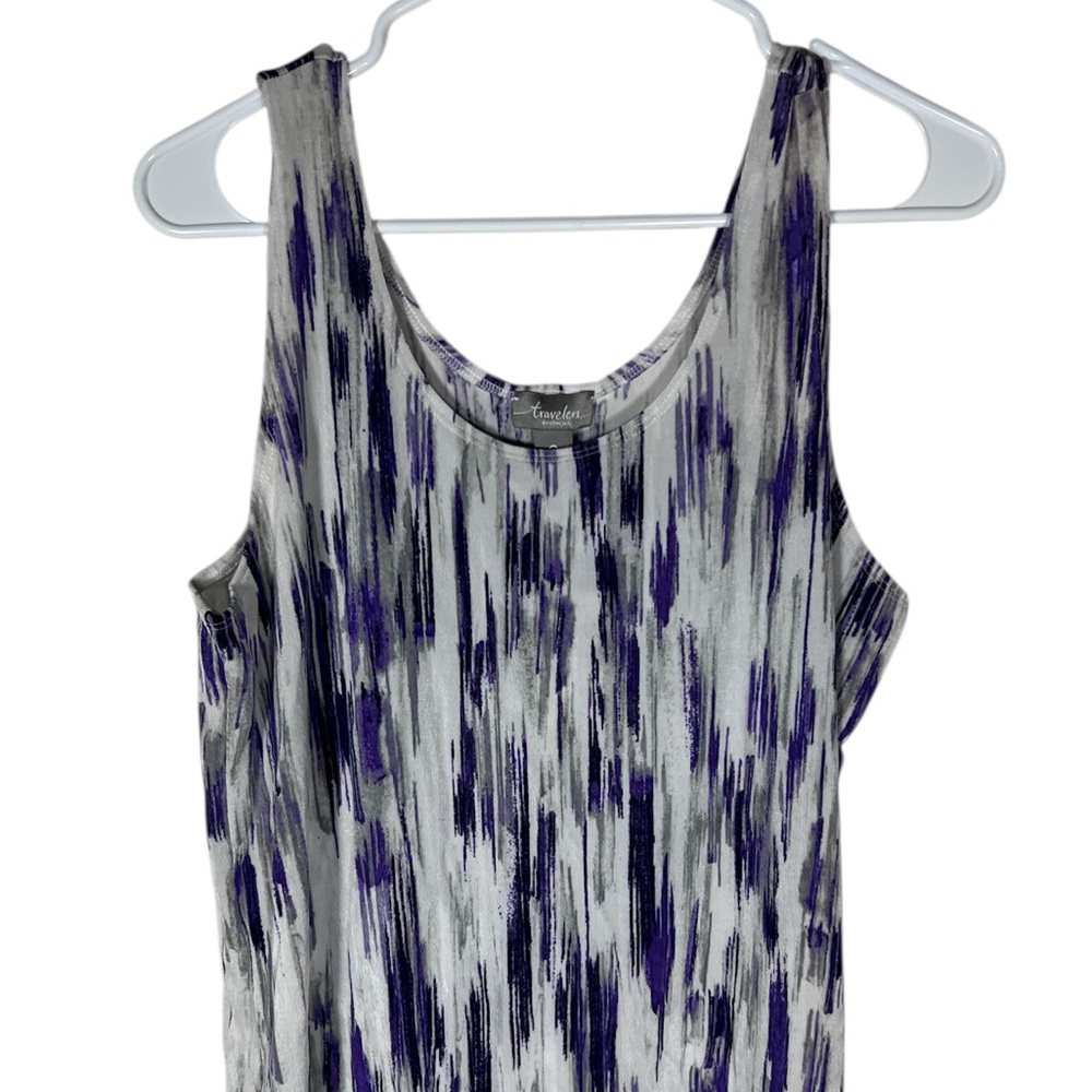 Travelers Purple Jasper Contemporary Women's Tank Size L (Chicos size 2)